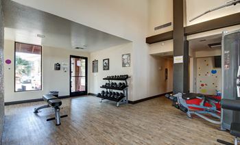 Fitness center with updated equipment
